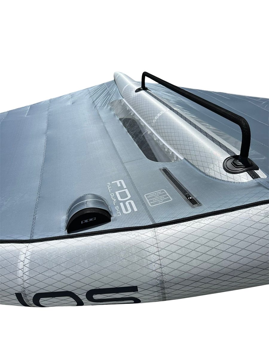 PPC Sonic FDS dual-skin race wing foiling wing — canopy close-up
